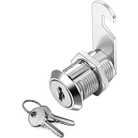 Schwenk-riegelschloss Mit Zylinder, Türriegel Für Schrank, Schwenk-riegelschloss Mit Nocken Und Profilzylinder Für Briefkasten Und Schubladen, 30mm