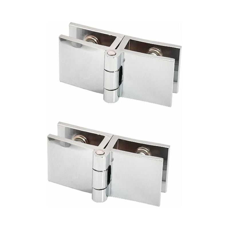 2 Stück 180-grad-glastürklammer, Glasgebohrte Scharnier Für Glasstärke 5mm - 8mm