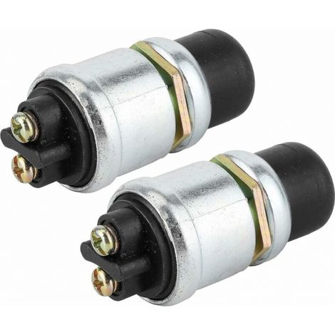2 Stück Drucktaster-schalter, Hupe, Motorstartschalter, Spst-drucktaster, Wasserdichter Startknopf, 50a 12v Für Auto Und Boot