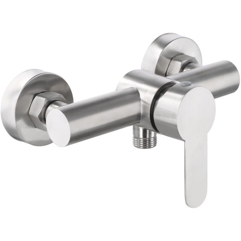 Wand-duscharmatur, Universelle Duschbatterie Aus Edelstahl 304, Einhebel-duscharmatur Mit Montagezubehör Für Kalt- Und Warmwasser