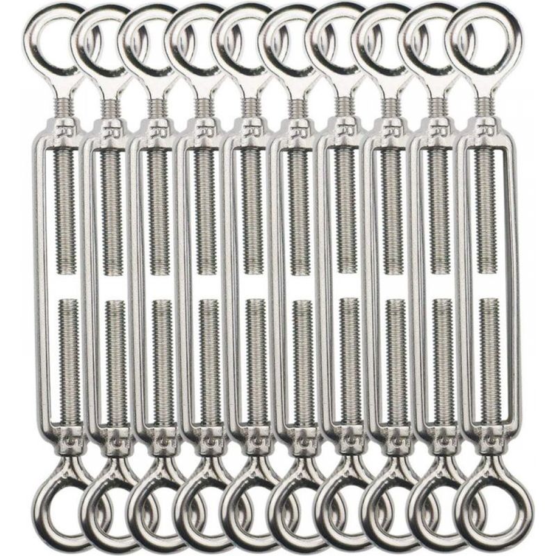 M5-seilspanner, 10er-pack Edelstahl-304-seilspanner Für Wäscheleine, Kleiderbügel Und Körperkabel