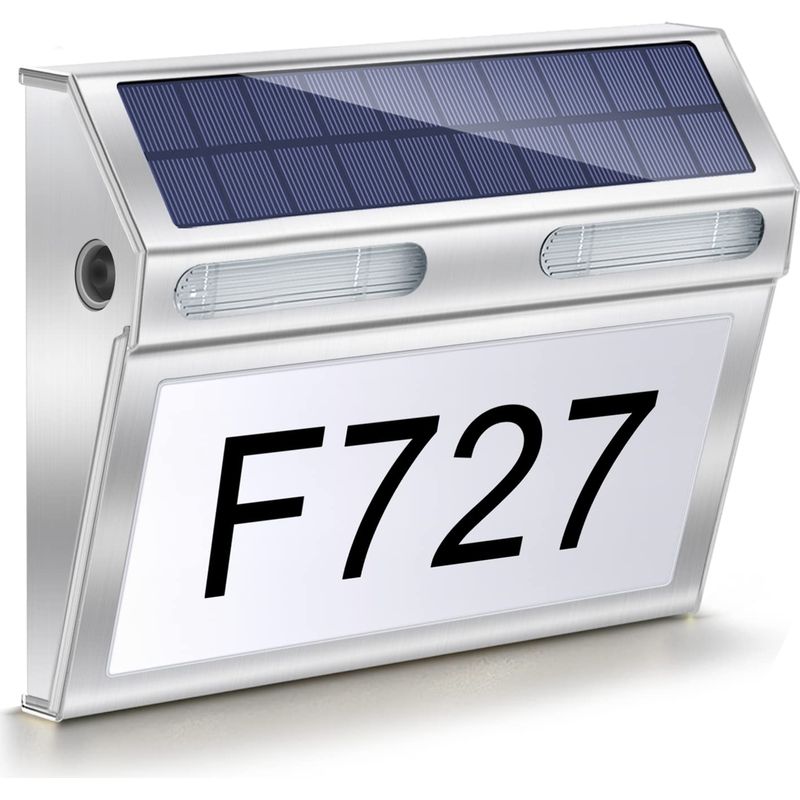Solarbetriebene Led-ladeleuchte, 3 Helligkeitsstufen, Bewegungsmelder, Ip65, 1,5 W, 1800 Mah, Silber