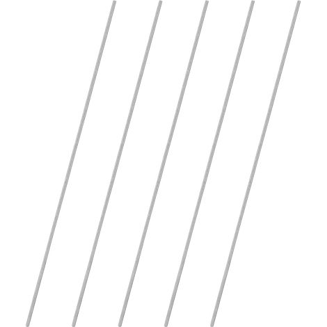 Satz Von 5 Vollständig Gewindestäben, M5 X 400 Mm, Rechtsgewinde Aus Edelstahl 304, Für Ankerbolzen/klemmen/möbelbefestigungsbügel, Metrische Gewindeschrauben