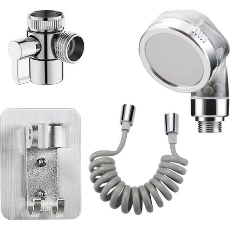 Befestigung Für Wasserhahnsprühkopf, Duschhalterung-set Für Waschbecken, Badewannenarmatur, Verlängerungsschlauch Für Küchen-, Badezimmer- Und Waschküchenwaschbecken, 2 Meter
