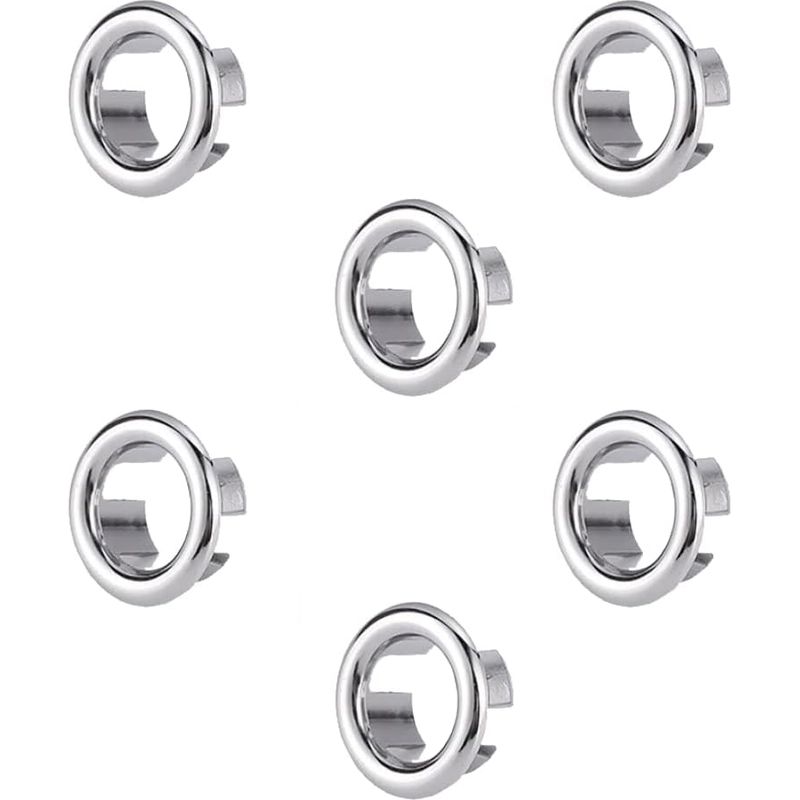 Überlaufdichtungsringe Für Spülen, 6er-set, Überlaufstopfen, Passend Für Badezimmer, Küchen Und Spülen.