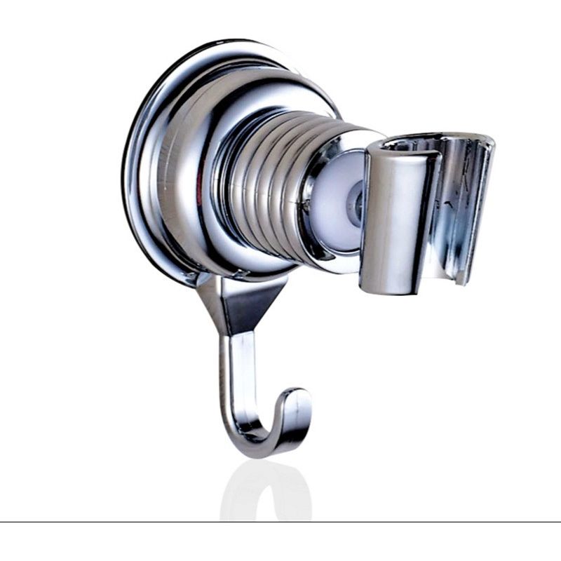 Ersatz-duschhalterung, Verchromt, 360° Verstellbarer Duschkopfhalter, Abnehmbarer Wandhalter Mit Saugnapf, Universell Einsetzbar, Silber
