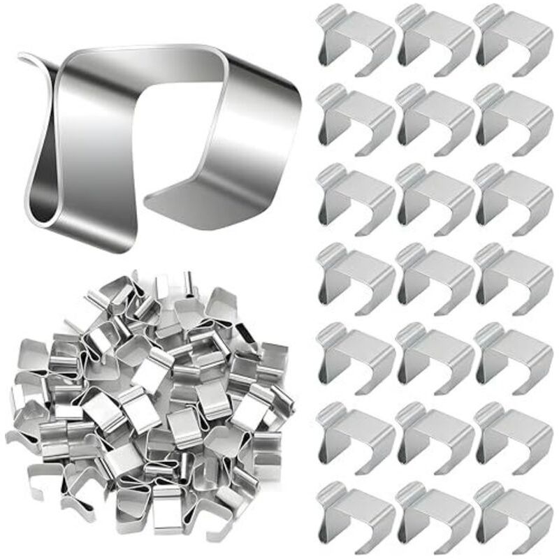 50 Dachrinnenhaken Für Lichterketten, Weihnachtslichterketten Aus Edelstahl, Metallene Dachrinnenhaken Für Weihnachtsdekoration, Mini-dachrinnenhaken, Kleine