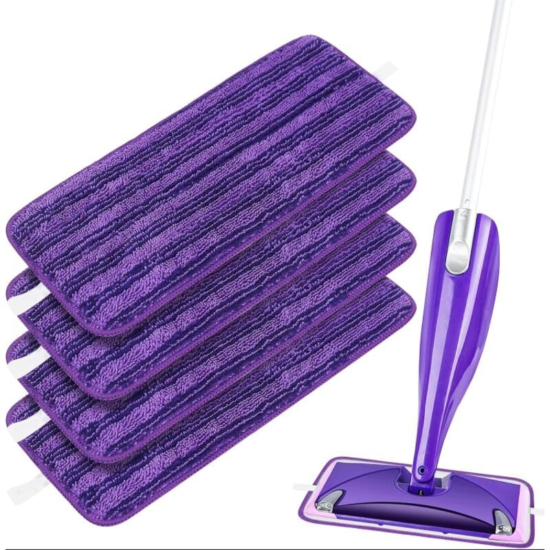 4er-pack Wiederverwendbare Mikrofaser-tücher Für Swiffer Wetjet-wischmopps – Maschinenwaschbar – Hohe Saugfähigkeit Für Harte Böden