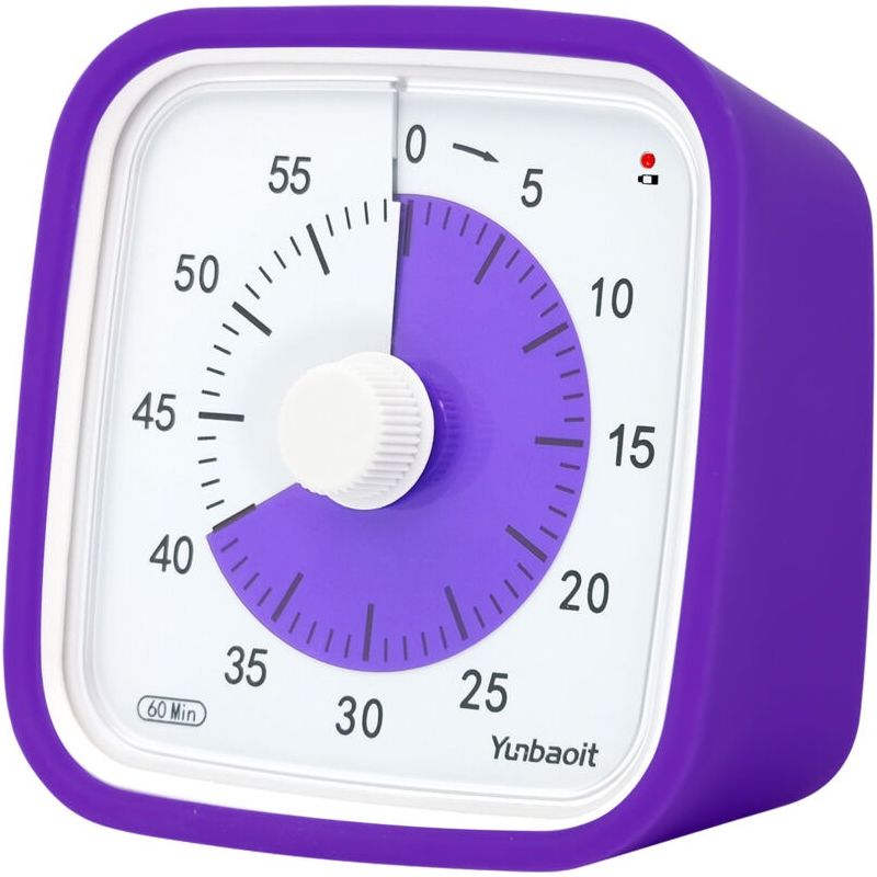 Visueller Timer Mit Nachtlicht, 60-minuten-countdown Für Kinder Und Erwachsene, Leiser Timer Für Das Klassenzimmer, Zeitmanagement-tool Für Zuhause, Schule Oder Arbeit
