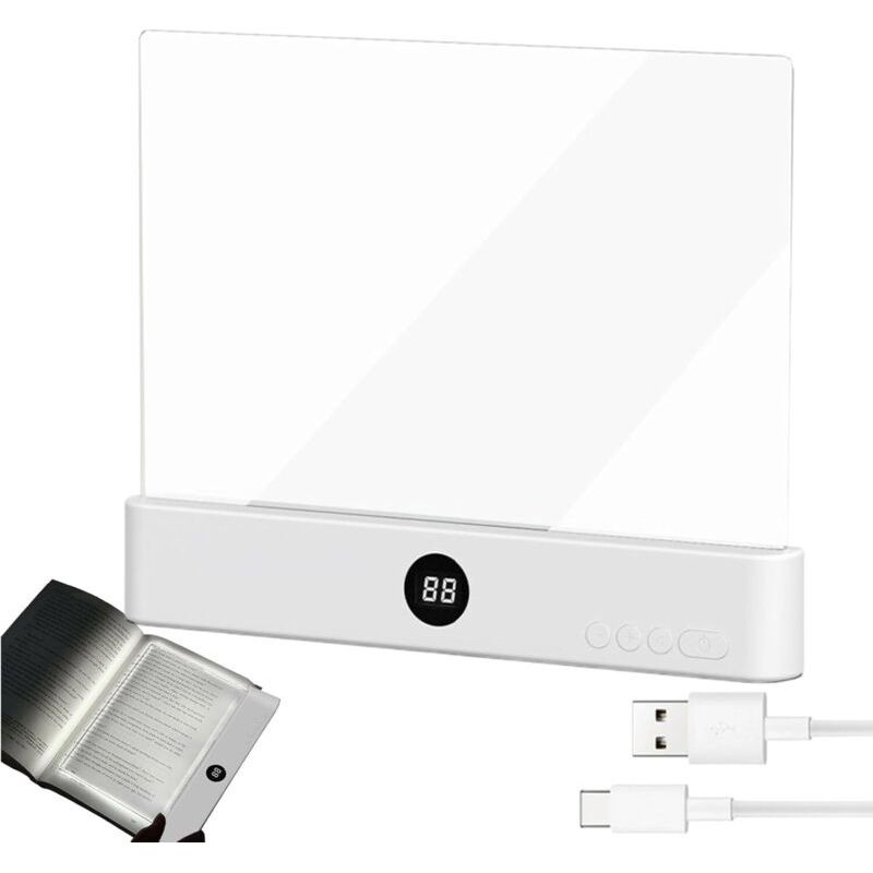 Led-leselampe Für Bücher, Buchlicht, Keilförmige Buch-nachttischlampe, Taschenbuch, Led-leseleuchte Zum Lesen Im Bett