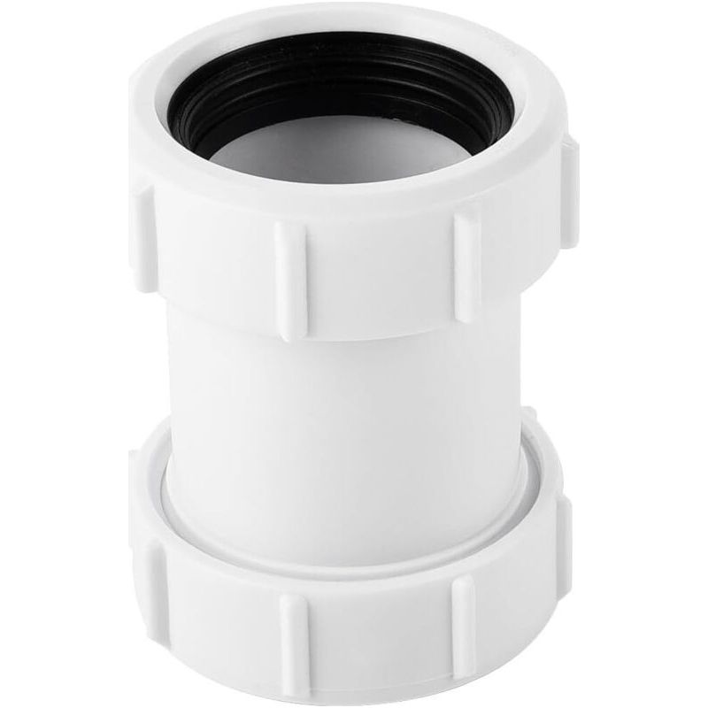 Gerader Pvc-rohrverbinder 40 Mm, Kompressionsfitting Für Badewannen-abflussrohr 1,27 Cm (1er-pack)