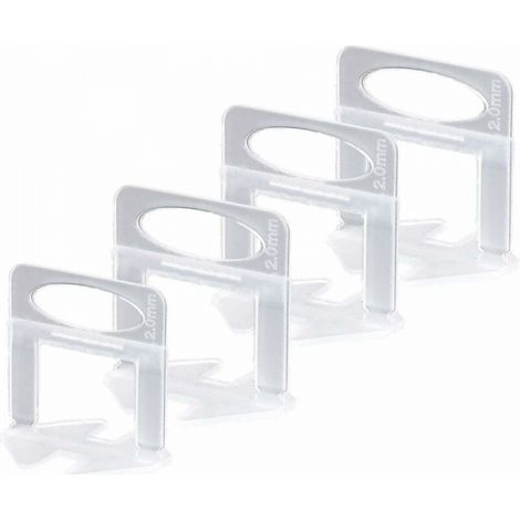 Fliesen-nivellierkeile 2 Mm, Verwendet Zur Verlegung Von Boden- Und Wandfliesen, Geeignet Für Fliesen Mit Einer Dicke Von 3 Bis 13 Mm (200 Stück)