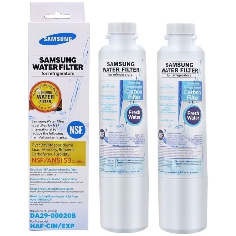 2 Stück Wasserfilter Für Kühlschrank, Wasserfilter Da29-00020b Für Kühlschrank – Kompatibel Mit Samsung Da29-00020b, Da29-00020a, Haf-cin/exp, Nsf 42 & 53 & 401