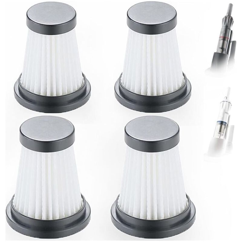 4er-pack Hepa-ersatzfilter Für Kabellose Staubsauger Von Moosoo K12, K12 Pro, K13 Und Genius Invictus One 1.0 X7 / 2.0