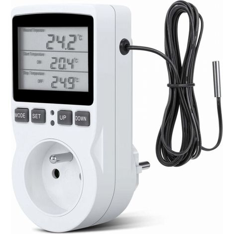 Digitaler Temperaturregler, Steckdosen-thermostat Für Heizung Und Kühlung, Lcd-temperaturregler, 200v-250v Für Temperaturregler Im Landwirtschaftsbereich