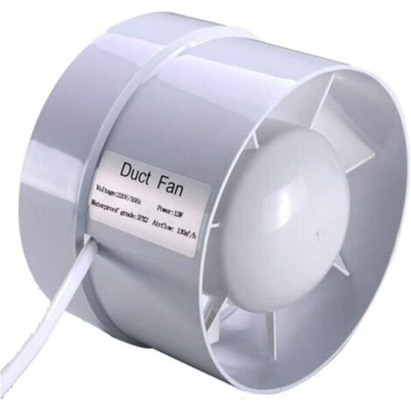 Leiser Luftauslass 100 Mm 12w 130 M³/h – Mischstromventilator Für Badezimmer Und Gewächshäuser – Energieeffizient