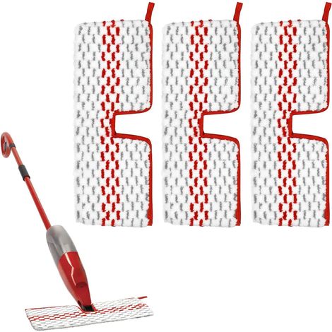 3 Stück Passend Für Dampfwischmopp-stoff, O-cedar Promist Max, Vileda Ersatzkopf Für Flachwischmopp