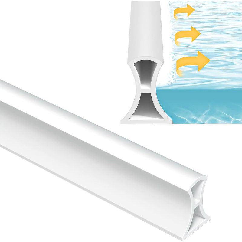 Duschstreifen 1,5 M, Silikon-wasserstopp Für Dusche, Faltbarer Wasserstopp Für Dusche, Badezimmer-wasserstopp