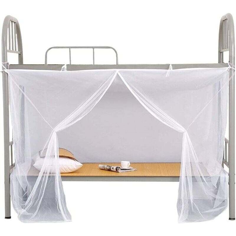 Moskitonetz Für Etagenbett, Weiß, Für Studentenwohnheim, Mit Feinen Löchern, 1,5 X 2 M