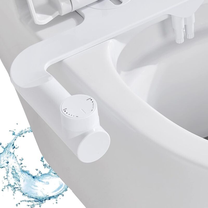 Ultradünnes Bidet – Doppelte, Selbstreinigende, Einziehbare Düse – 3 Reinigungsmodi – Einstellbarer Wasserdruck – Kompatibel Mit Klassischen Toiletten