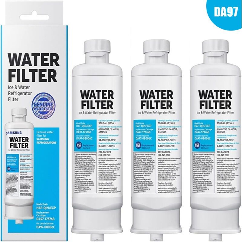 3er-pack Ersatz-wasserfilter Für Kühlschränke Da97-17376b Da97-08006c Haf-qin Haf-qin/exp Für Samsung Mehrzonen-kühlschränke
