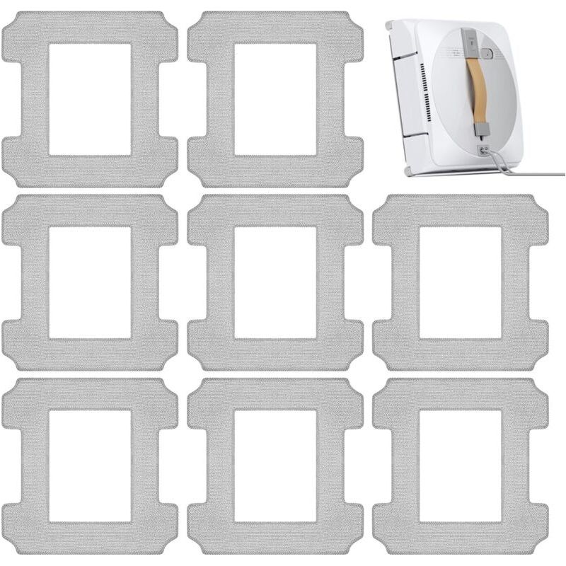 W1 Satz Mit 8 Waschbaren Mikrofasertüchern W1 Pro Zubehörset Für Fenstersaugerroboter Ecovacs Winbot W1 W1 Pro Serie