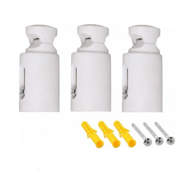 3er-set Wandhalterungen Für Heizkörper – Robuster Stahl – Verstellbarer Abstand 75–95 Mm – Für Gerade Und Gebogene Heizkörper