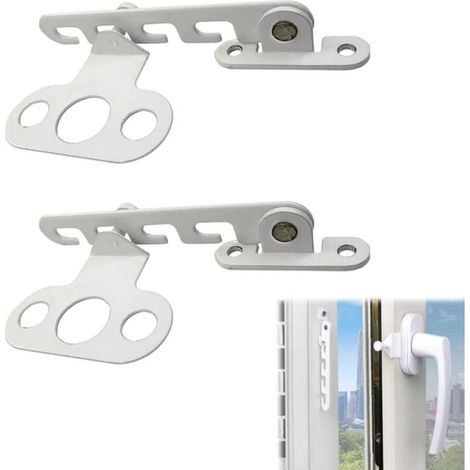 2 Stück Drehfenster-kippbegrenzer, Fensterbeschränker, Fensteröffner Ohne Bohren, Blockiert Geöffnetes Fenster Und Türschlösser, Zur Regulierung Der Fensteröffnung