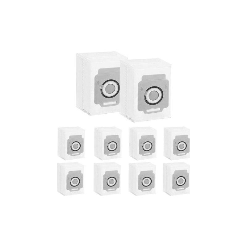 Set Von 10 Ersatz-staubbeuteln Für Irobot Roomba I7, I7+, I3, I3+, I6, I6+, S9 Und S9+, Große Kapazität, Wegwerfbar.