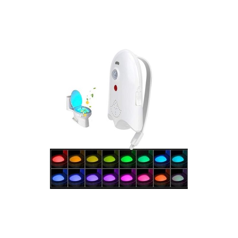 Toilettenlampe, Usb-wiederaufladbare Toilettenlampe Mit 16 Farben, Nachtlicht Mit Sensor Für Badezimmer, Farbwechselnde Toiletten-nachtlicht