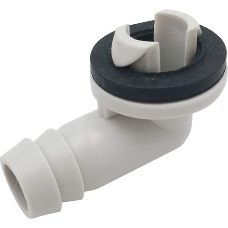 Ellbogen-verbindungsstück Für Klimageräte-abflussrohr Mit Gummiring Für Split- Und Fenstergeräte, 3/5 Zoll (15 Mm)