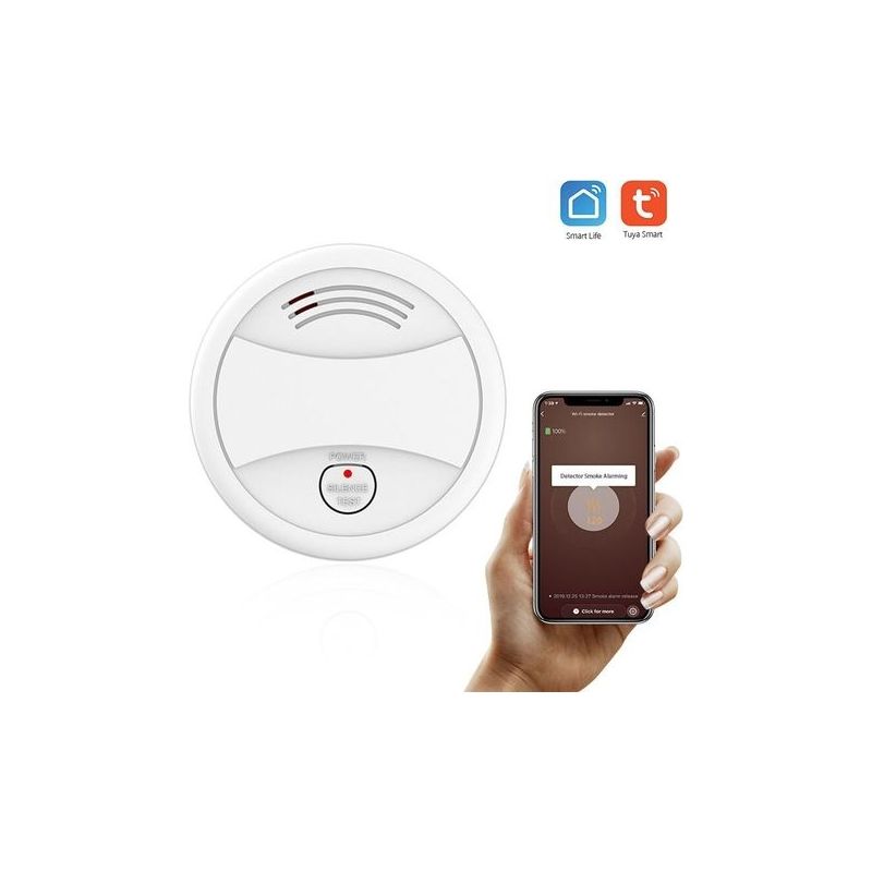 Wlan-rauchmelder, Intelligenter Feueralarmsensor, Drahtloses Sicherheitssystem, Smart Home, Tuya-app-steuerung, Für Zuhause, Küche, Geschäft, Hotel, Fabrik