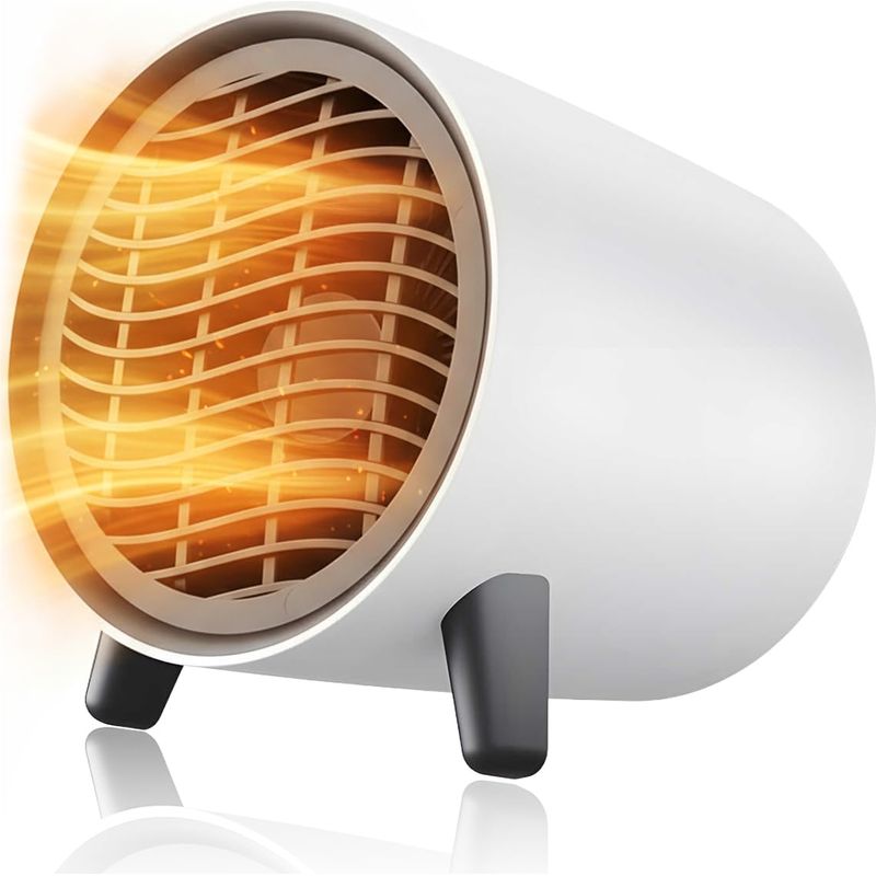 Kompakte Zusatzheizung, Sparsames Elektrisches Gebläseheizgerät, Leistungsstarke Große Wärmeabgabe, Überhitzungs- Und Kippschutz, Thermostat, Tragbar Und Leise Für Zuhause Und Büro