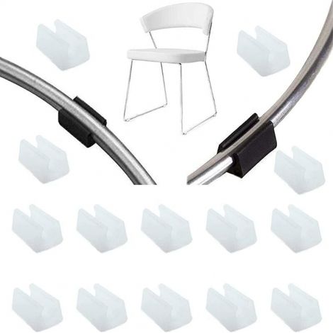 30 Stück Stuhlbein-gleiter, U-förmige Kunststoff-schutzkappen Für Möbel Und Boden, Silikon-stuhlbein-abdeckungen (14 Mm, Weiß)