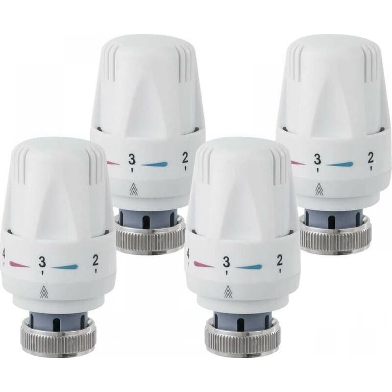 4er-pack Thermostatköpfe, M 30 X 1,5 Ersatzkopf Für Heizkörperventil, Thermostatventil Für Heizkörper