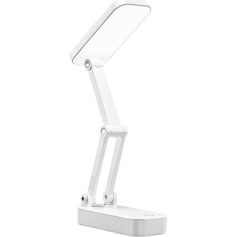 Faltbare, Wiederaufladbare Und Tragbare Schreibtischlampe, Weiß, Augenschonende Studierlampe, Geeignet Für Zuhause Und Wohnheim, Dimmbare Schreibtischlampe Mit Touch-steuerung