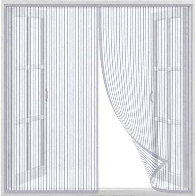 Magnetisches Fliegengitter Für Fenster, Fliegengitter Für Türen, Hält Den Tür- Und Fensterbereich Luftdurchlässig, Weiß, 120x150cm