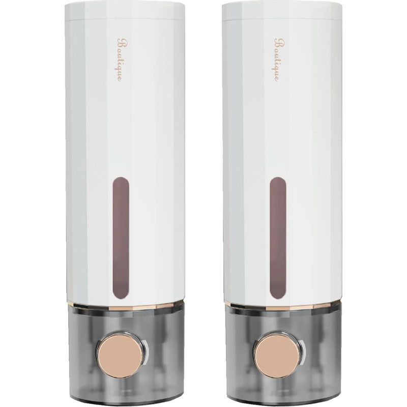 2er-set Seifenspender, Wandmontiert, Ohne Bohren, 450 Ml, Für Waschbecken, Badezimmer, Duschgel