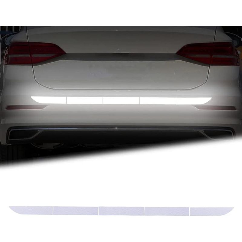 Weißes Reflektierendes Band, Nachtsichtbare Reflektierende Aufkleber, Wasserdichte Selbstklebende Sicherheitsaufkleber Für Autos (2 Stück)