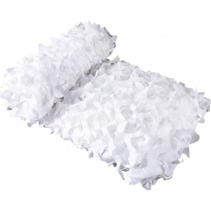 Rechteckiges Weißes Tarnnetz, Schattierungssegel, Sonnenschutz, Innen Und Außen Blickdichtes Tarnnetz Geeignet Für Garten, Auto, Camping, 3x3m