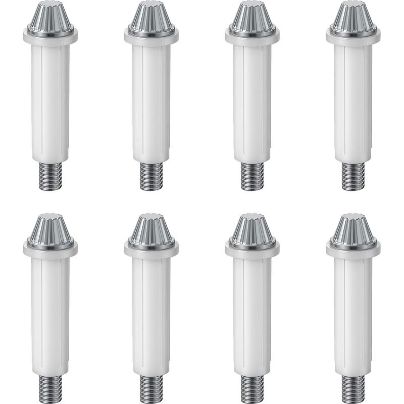 Satz Von 8 Klappbaren Unteren Scharnieren Aus Kohlenstoffstahl Für Schranktüren, Außendurchmesser 3/8", Zur Reparatur Von Schranktürbeschlägen.