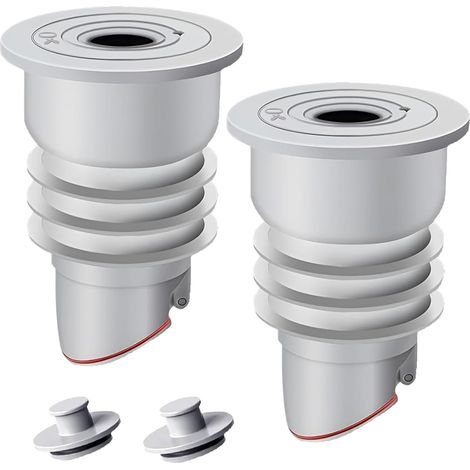 Waschmaschinen-schlauchdichtung, 2 Stück Silikon-schlauchdichtungen, Küche Bad Abflussrohr Geruchsverschluss Dichtungsring Für Abwassertanks (35-40cm)
