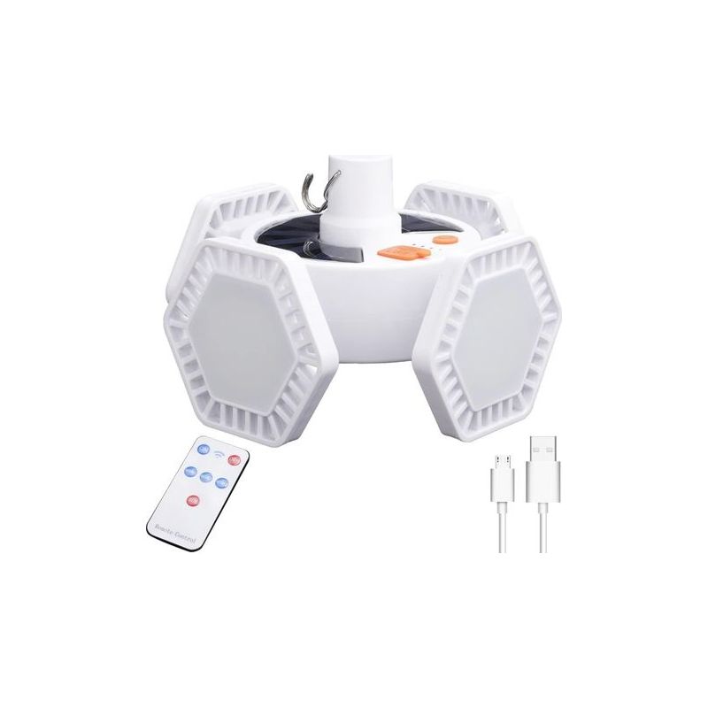 169-led-solar-campinglampe - Faltbar - Mit Fernbedienung - Usb-aufladbar - 5 Modi Ipx5 - 360° Wasserdicht - Für Wandern, Garten, Grillen [energieeffizienzklasse A+++]