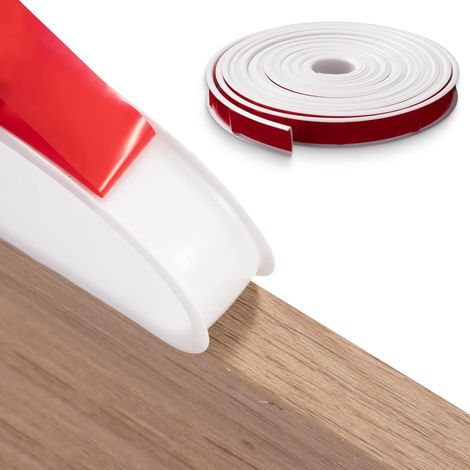 Flexible U-kantenband Für Möbelkanten 18mm X 5m, Selbstklebendes Tpe-furnier-kantenband Zur Reparatur Von Kanten An Regalen, Schränken Und Arbeitsplatten, Weiß