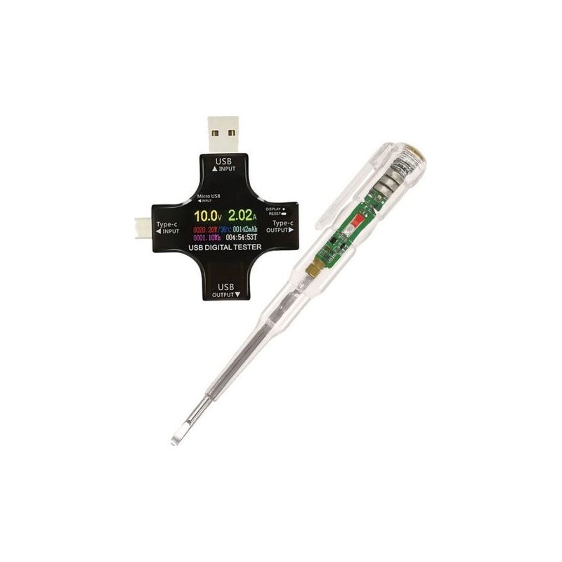 Usb-typ-c-tester, Digitales Voltmeter Und Amperemeter, 3-in-1-lademonitor Für Pd-adapter