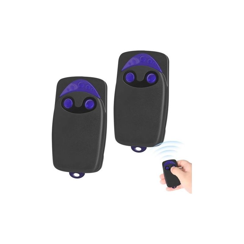 2er-set Fernbedienungen Für Tor, Fernbedienung Für Automatisches Tor Flo2r-s, 433,92 Mhz 2-kanal-sender (weiß)