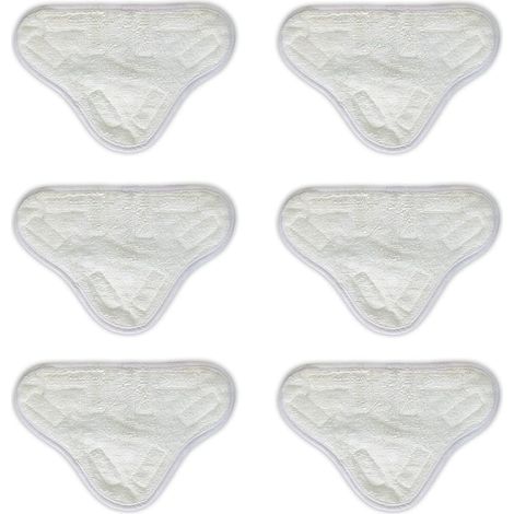 6er-pack Mikrofaser-reinigungspads Für Dampfmopps, Ersatz-dampfmopps Kompatibel Mit H2o X5 H20, Waschbar