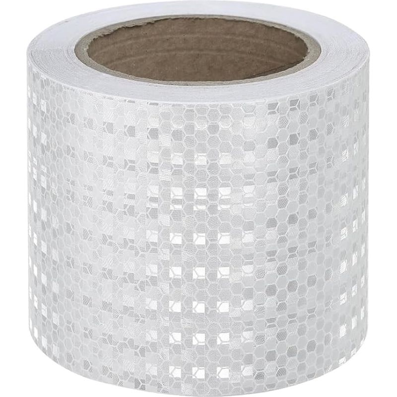 Weißes Reflexband, 10 Cm X 10 M, Reflektierende Sicherheitswarnstreifen, Selbstklebende Aufkleber Für Auto, Lkw, Motorrad, Boot, Fahrrad, Anhänger