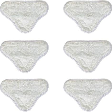 6er-pack Mikrofaser-dampfmopp-pads, Ersatz-reinigungspads Für Dampfwischer, Kompatibel Mit H2o X5 H20, Waschbar