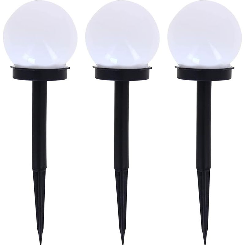 3er-pack Rgb-solarleuchten - Ip44 Farblicht - Solar-außenbeleuchtung
